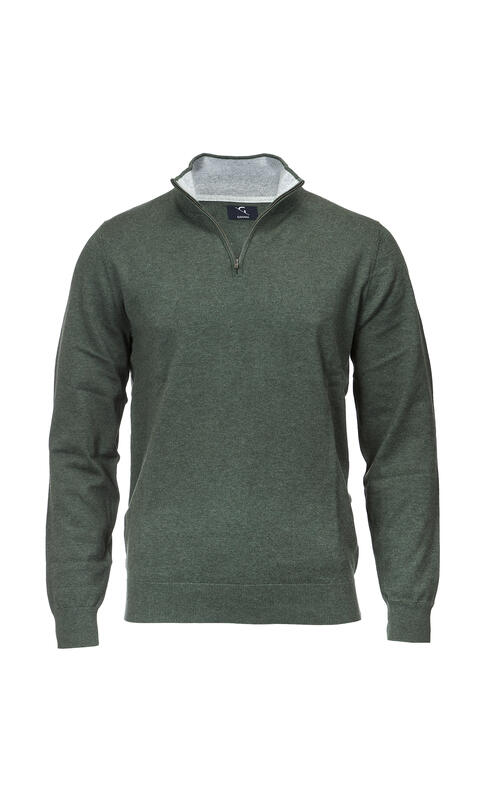 Ponti ½ Zip Military Green XS 